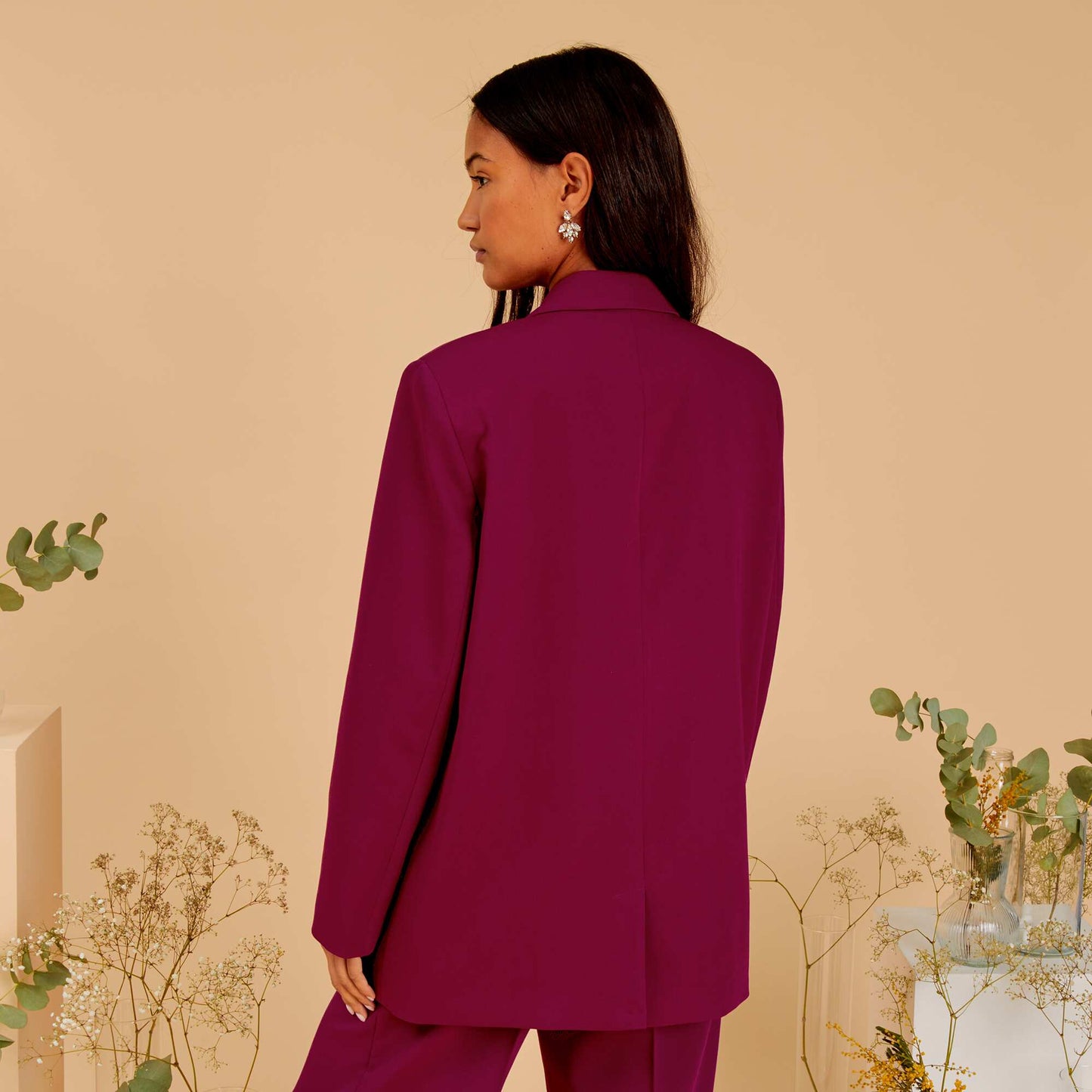 Oversized tailored jacket PURPLE