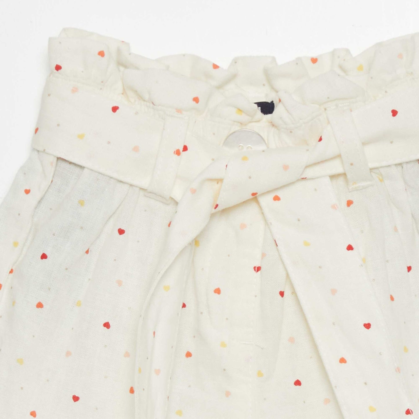 Paperbag shorts WHITE