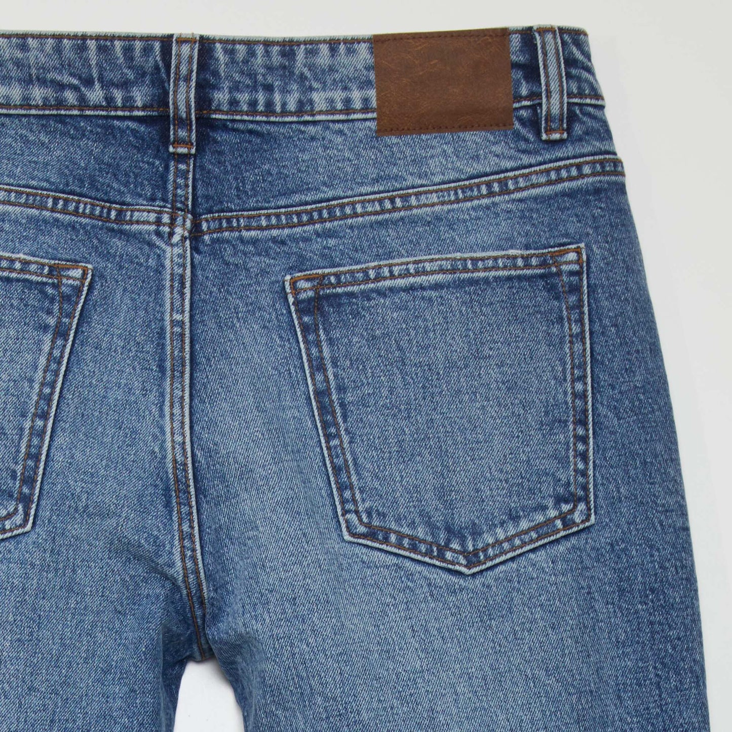 5-pocket straight-leg jeans BLUE
