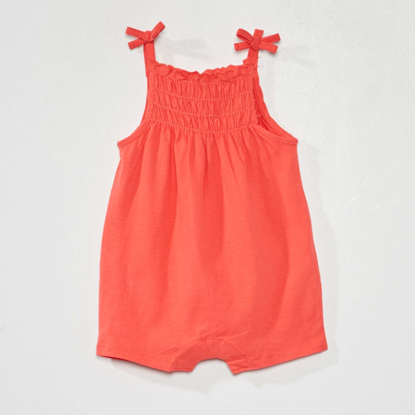 Pack of 2 smocked rompers WHITE