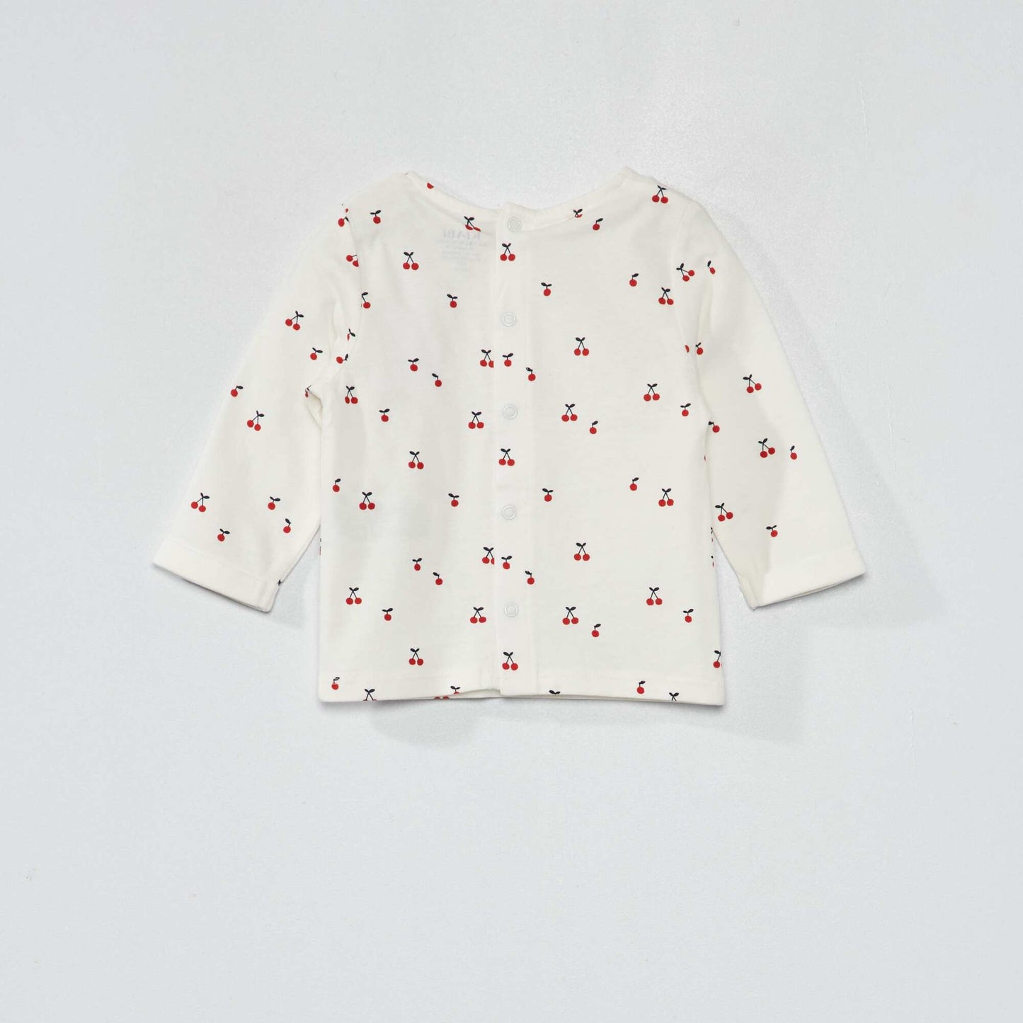 Long-sleeved T-shirt with print WHITE