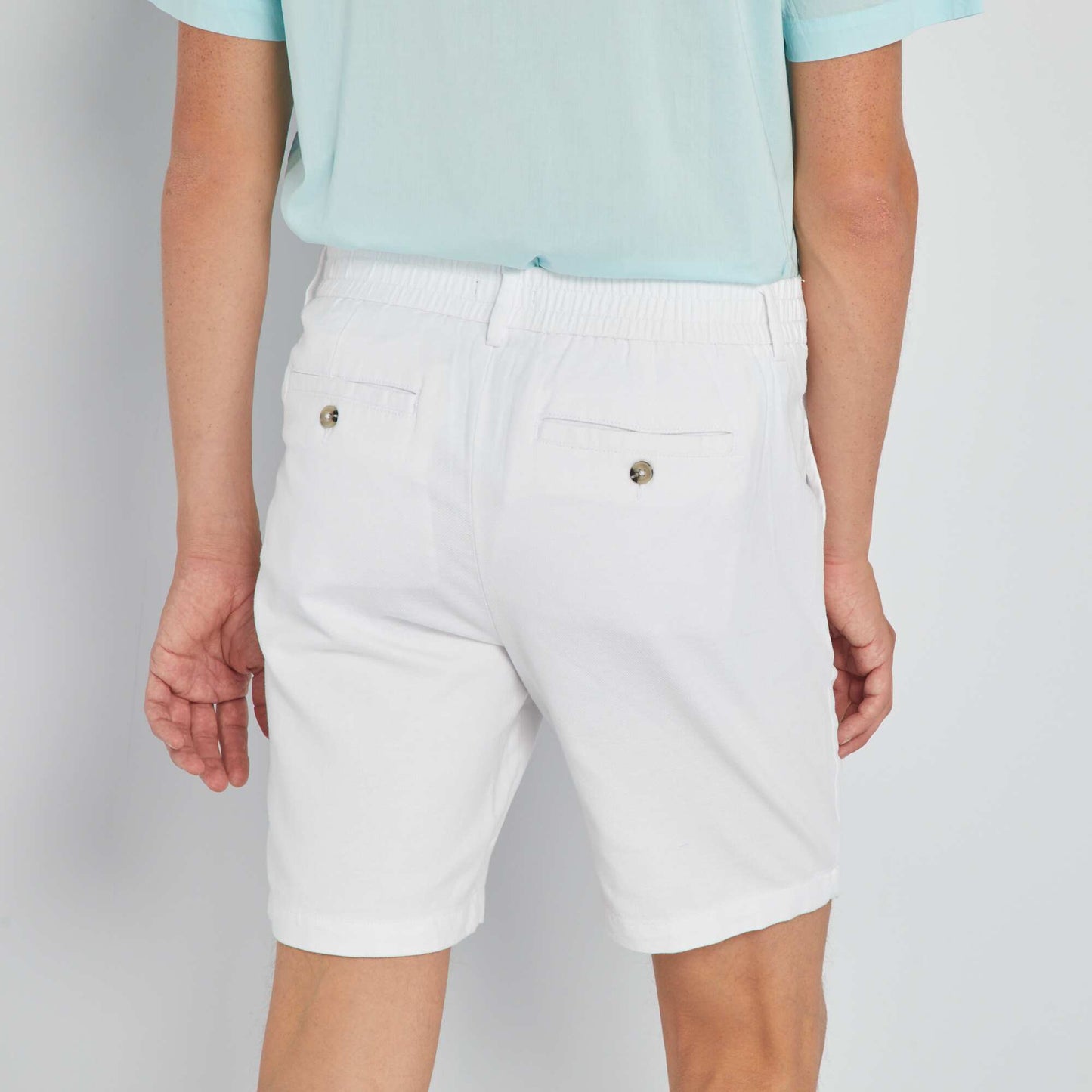 Twill shorts White