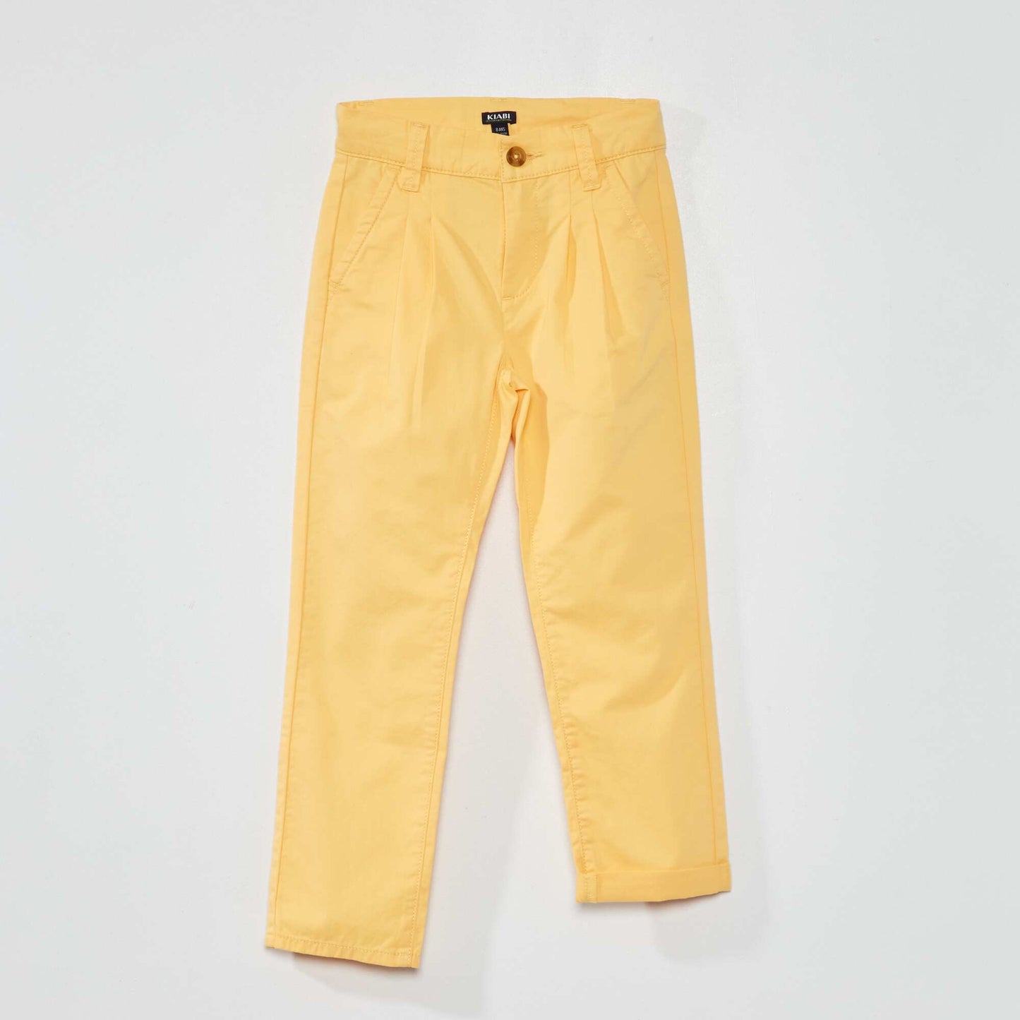 Straight-leg chinos YELLOW