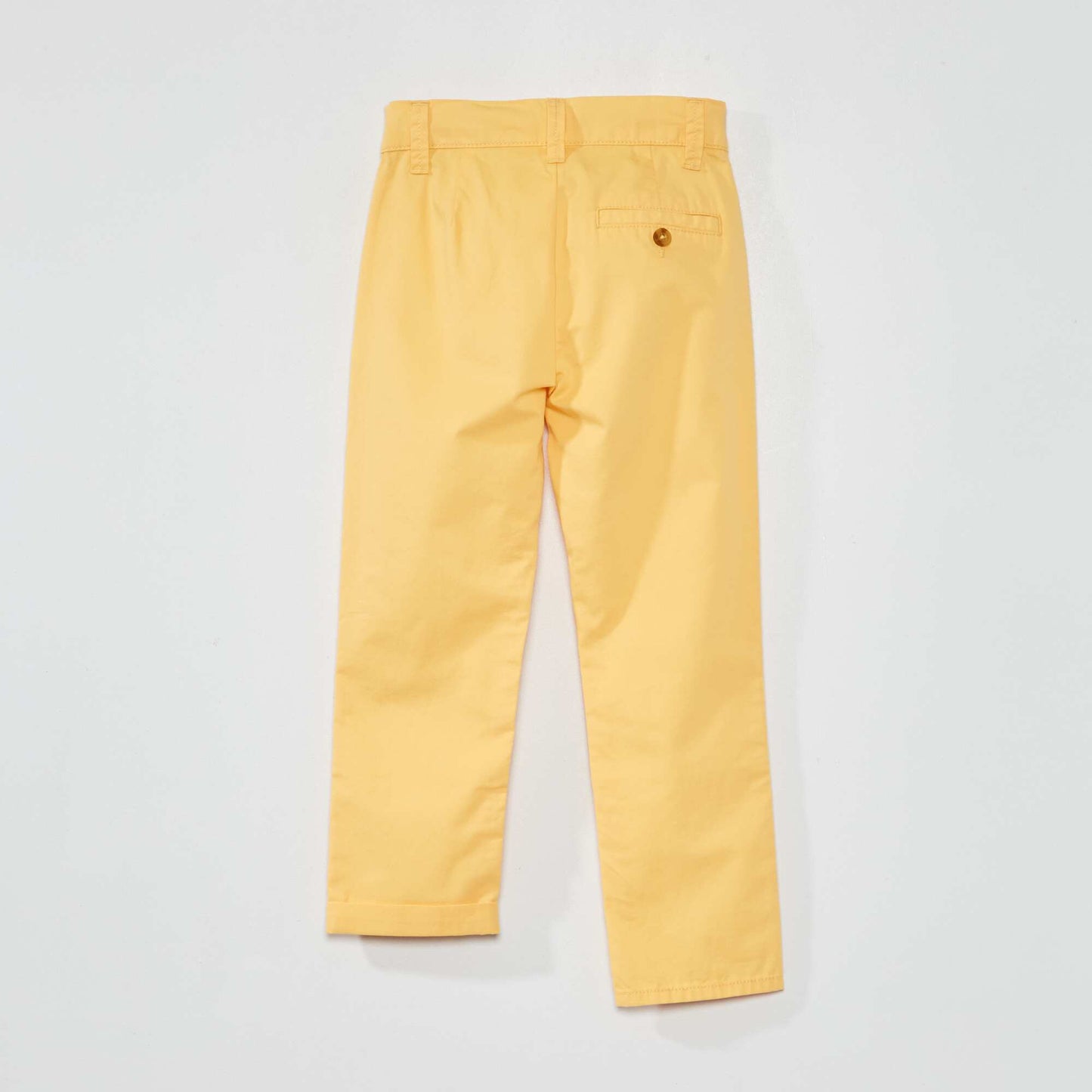 Straight-leg chinos YELLOW