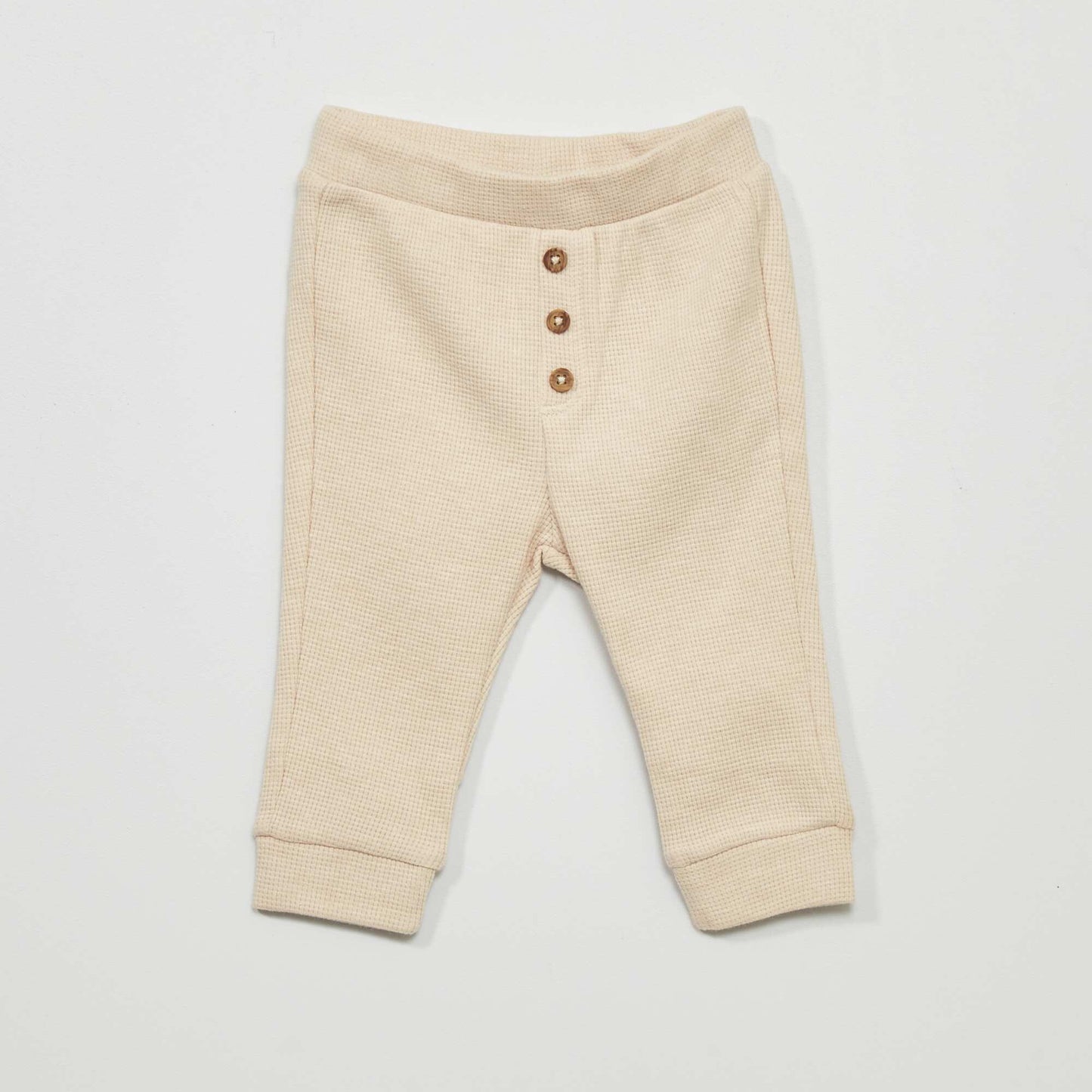 Waffle-knit set - Two-piece set BEIGE