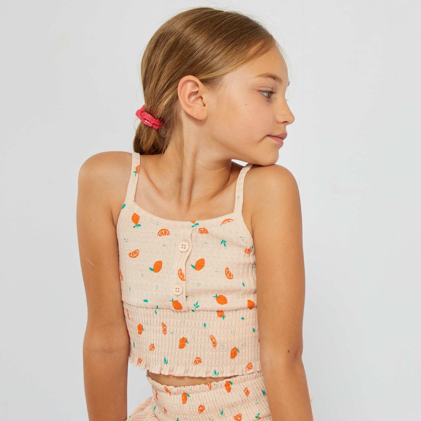 Vest top with spaghetti straps AO_APRICOT