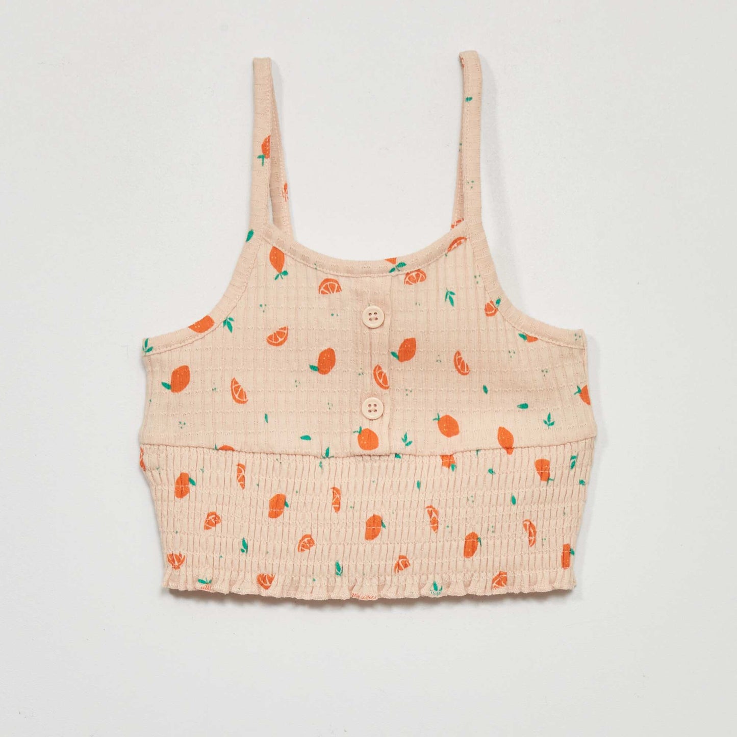 Vest top with spaghetti straps AO_APRICOT