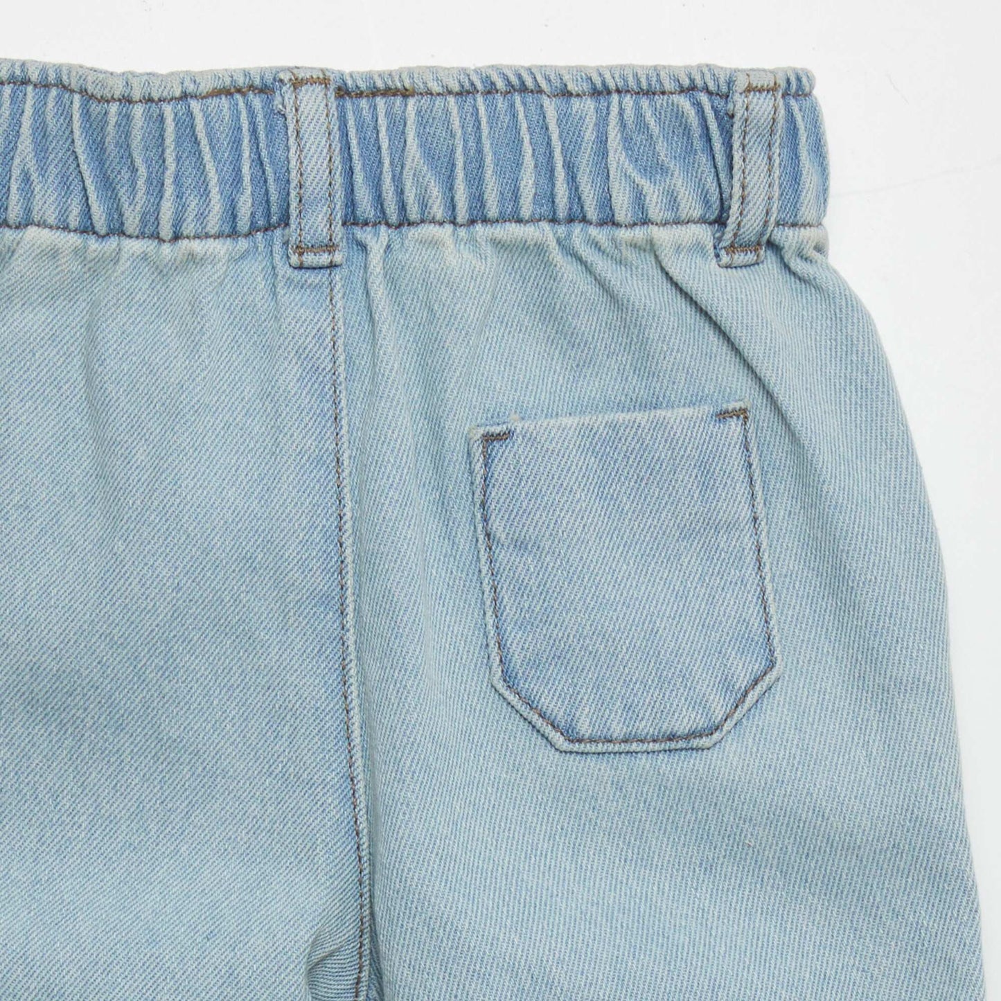 Paperbag denim trousers BLUE