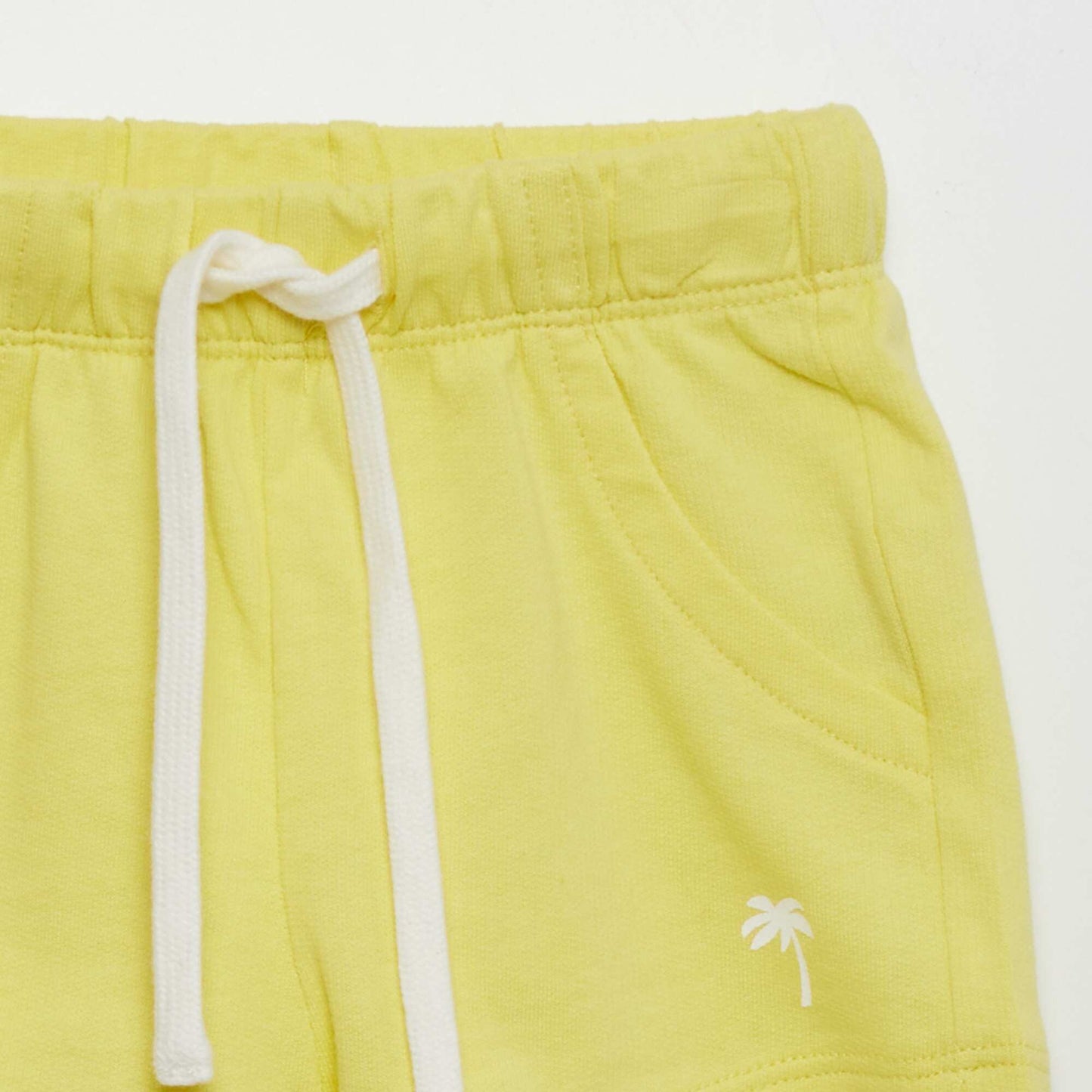 French terry shorts WHITE