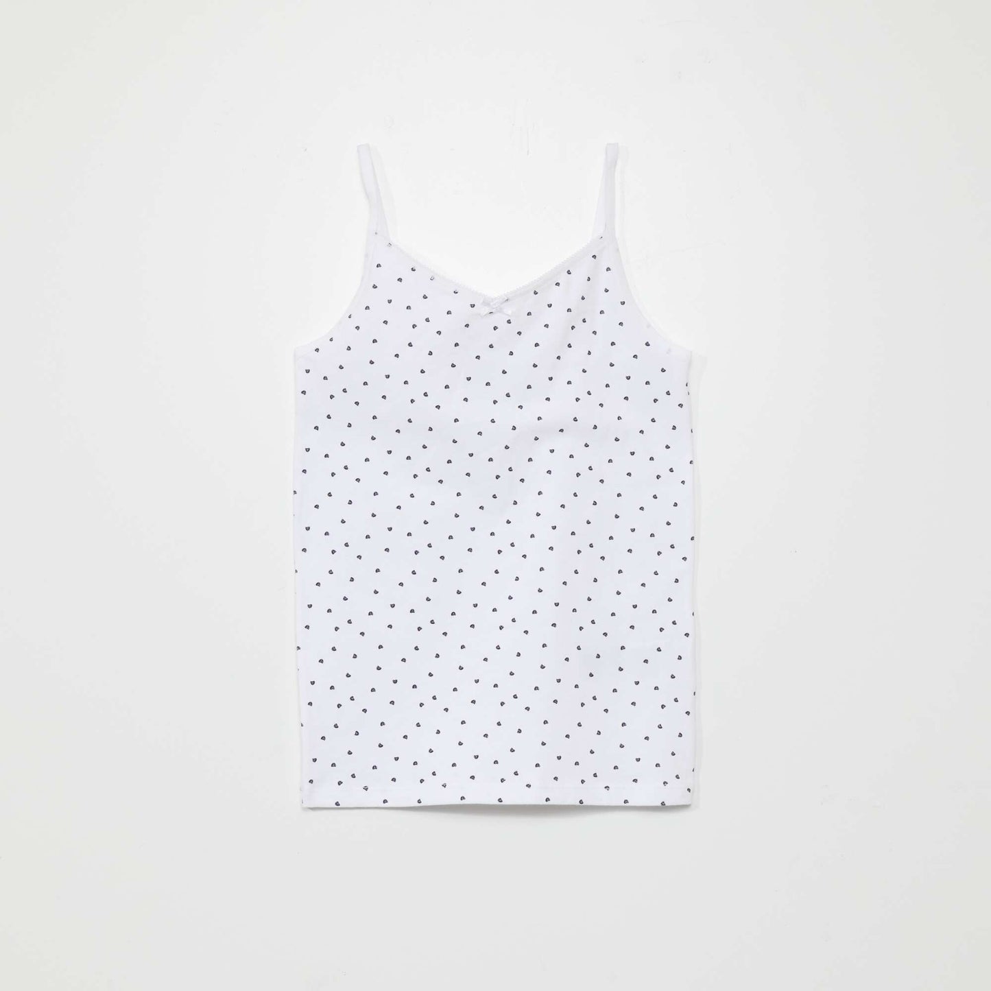Pack of 2 stretch cotton vest tops WHITE