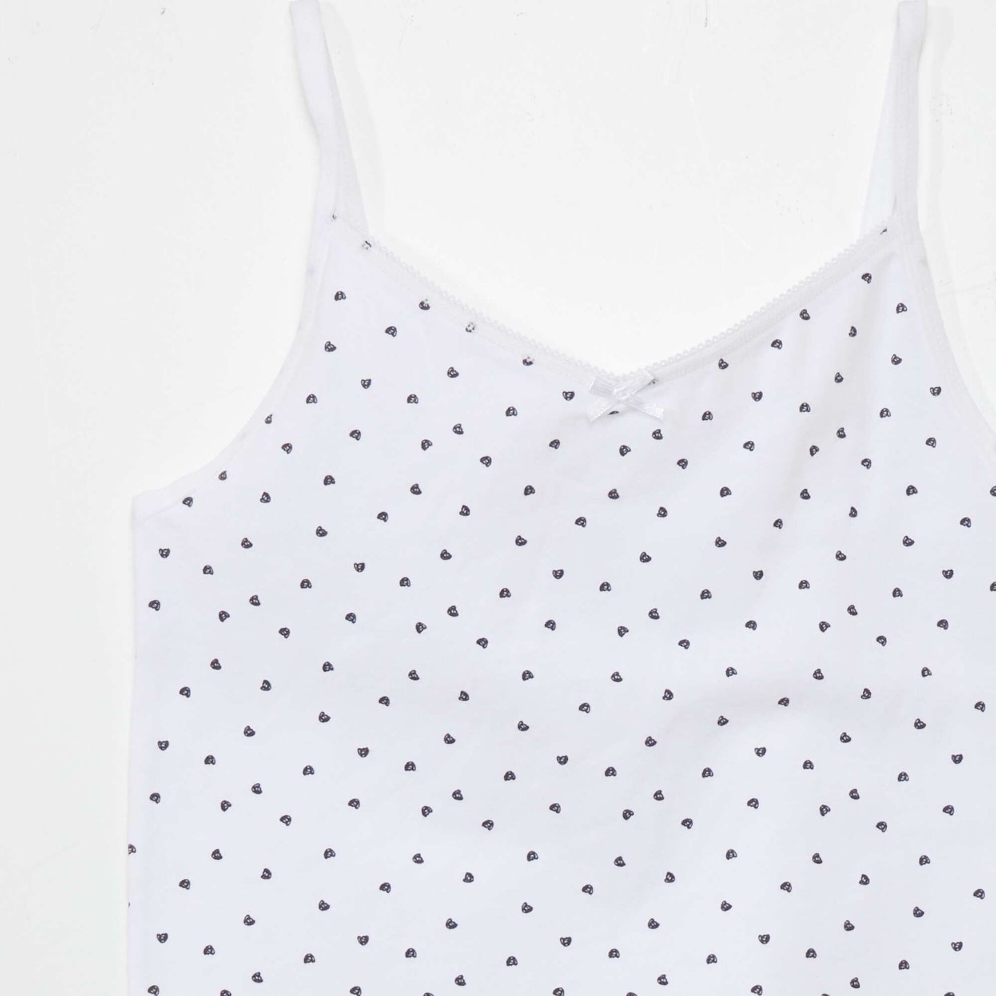Pack of 2 stretch cotton vest tops WHITE
