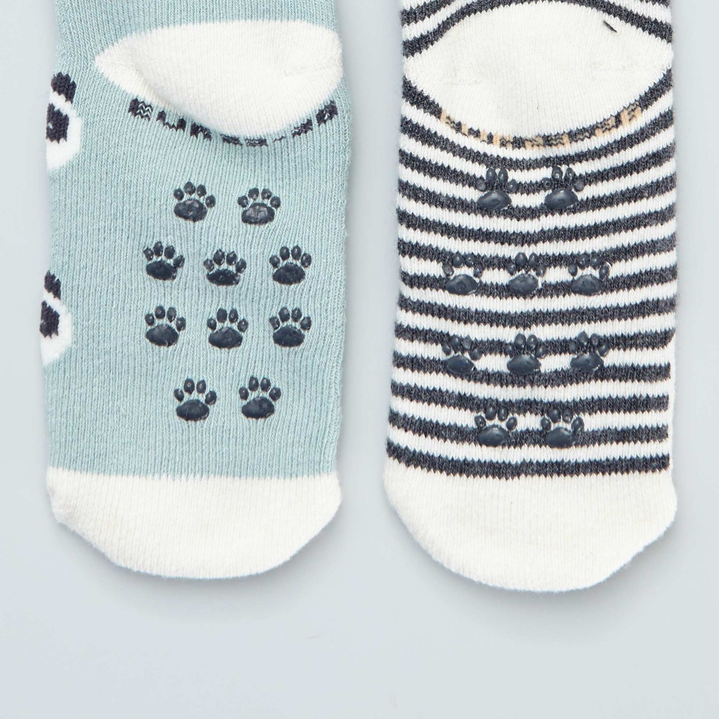 Pack of 2 pairs of non-slip socks BROWN