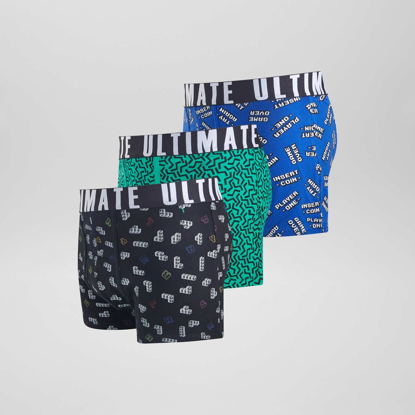 Pack of 3 stylish boxer shorts GAMING