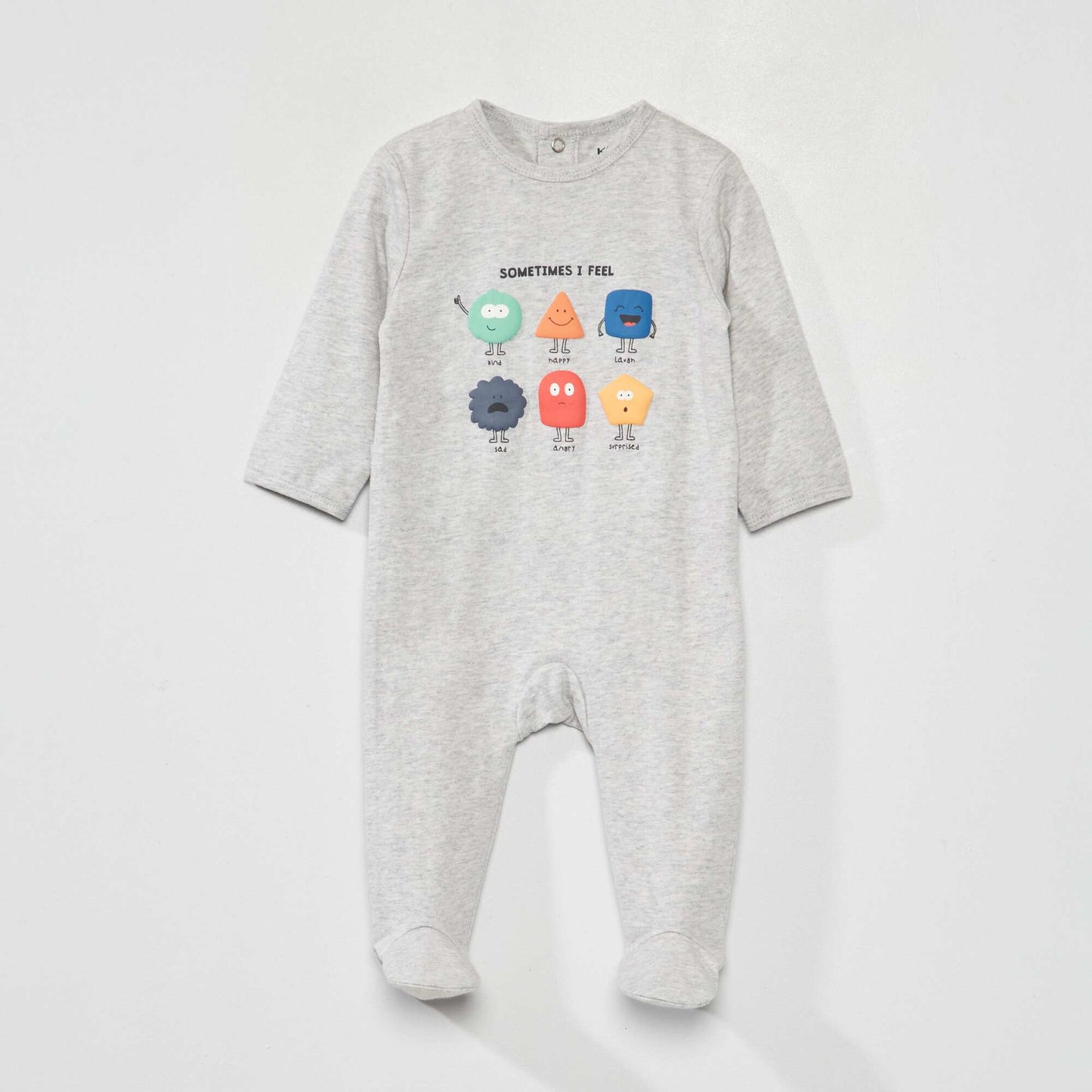 Printed jersey pyjamas GREY