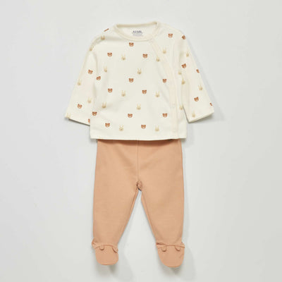 Interlock Pajama Set - 2 Pieces GREY