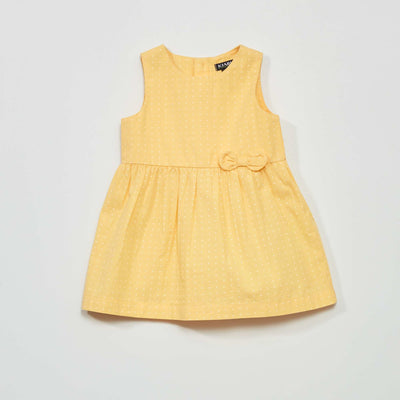 Poplin Dress with Print YELLOW