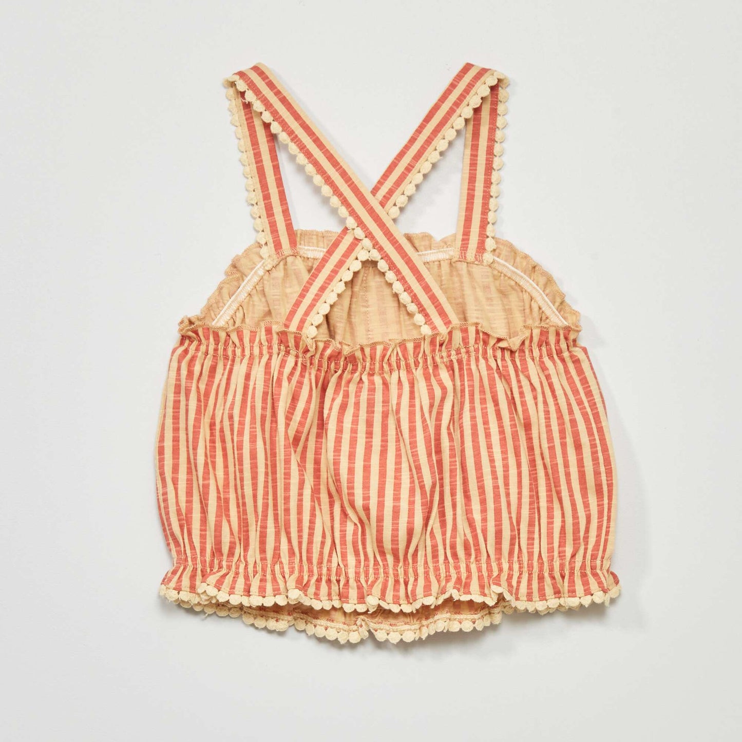 Striped vest top ORANGE