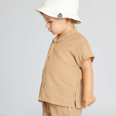 Short-sleeved shirt BEIGE