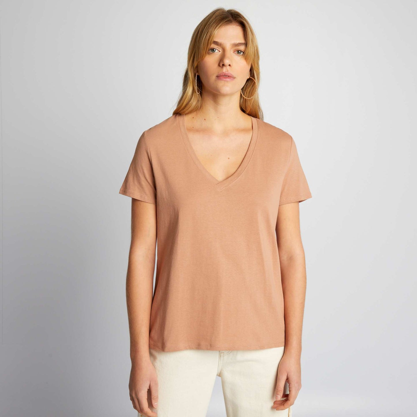 Basic T-shirt BROWN