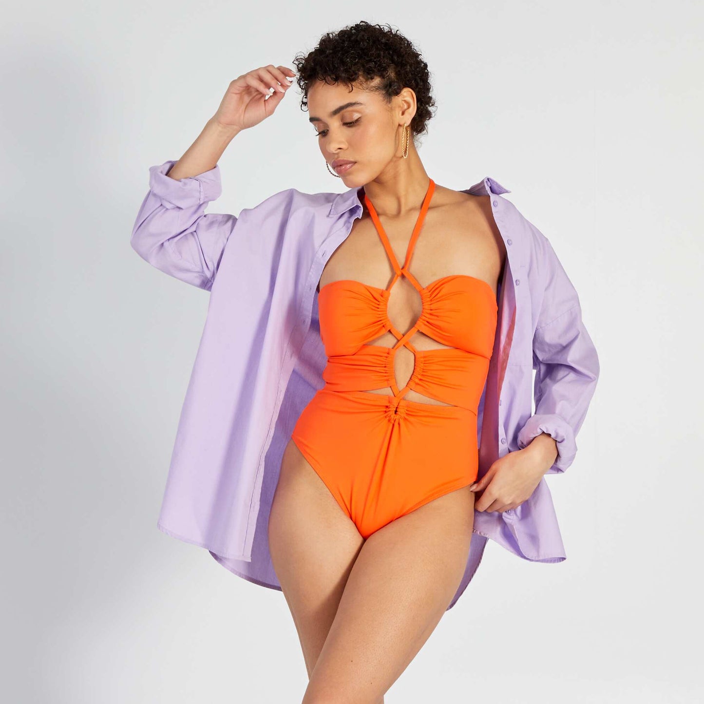 1-piece cut-out swimsuit EXOTIC_ORA