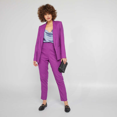 Linen Trousers PURPLE