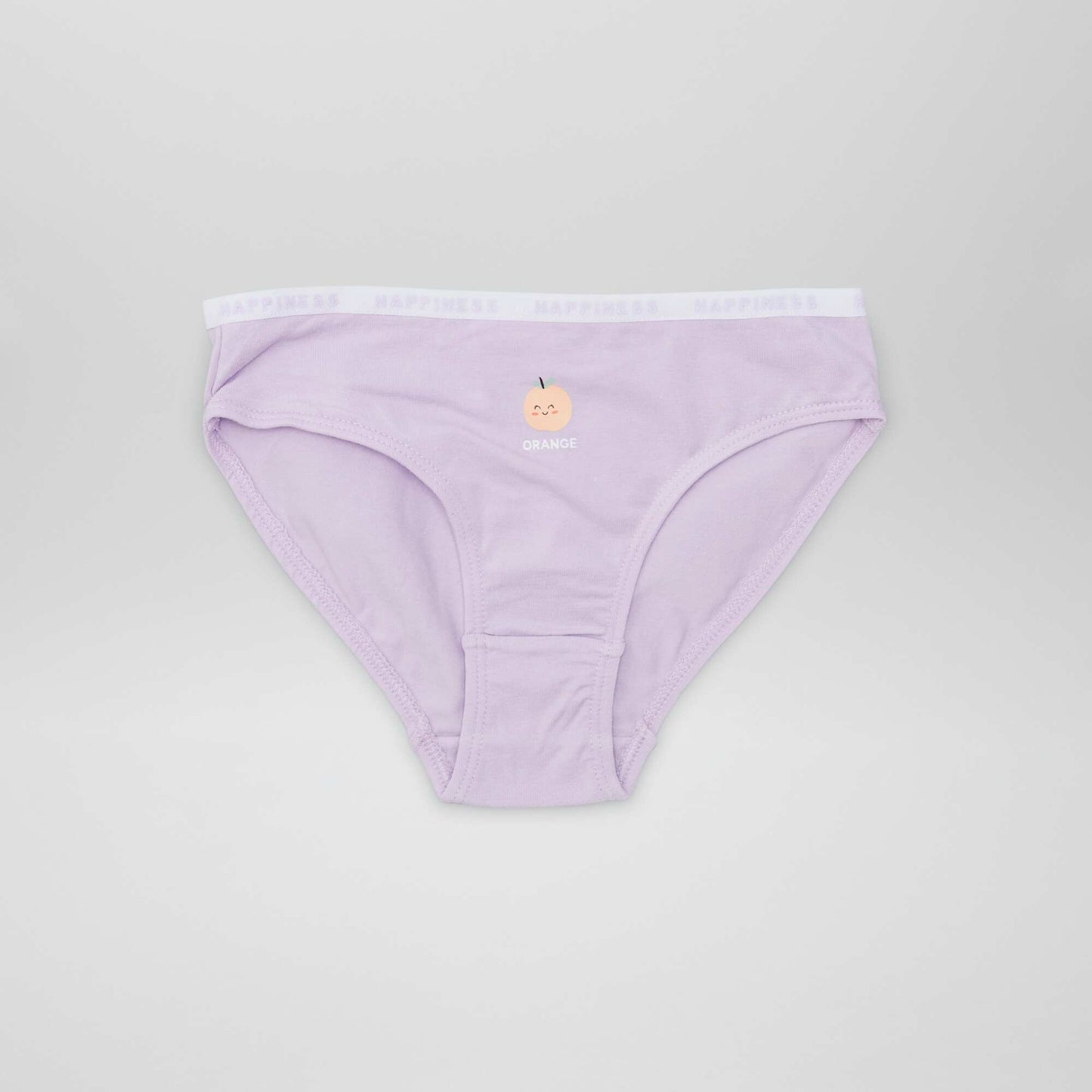 Pack of 4 pairs of printed briefs PURPLE