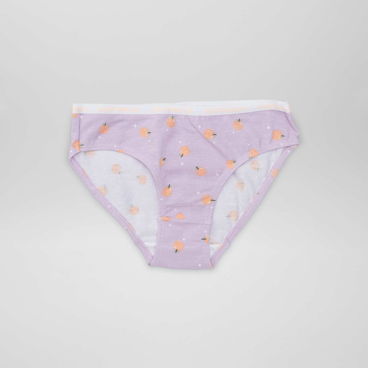 Pack of 4 pairs of printed briefs PURPLE