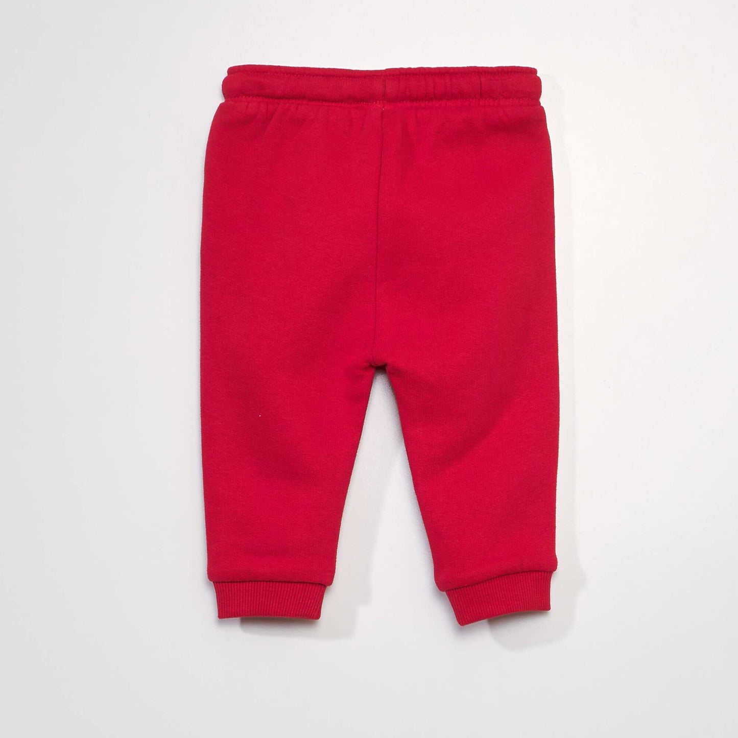 Jogging bottoms with kangaroo pocket red