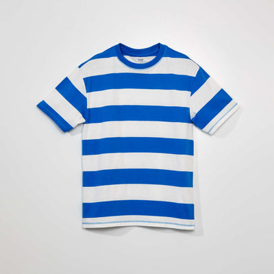 Striped Jersey T-Shirt BLUE