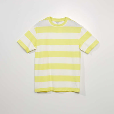 Striped Jersey T-shirt YELLOW