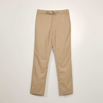 Cotton Chino Trousers BEIGE