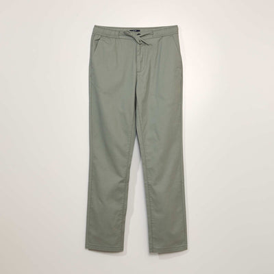 Cotton Chino Trousers GREEN
