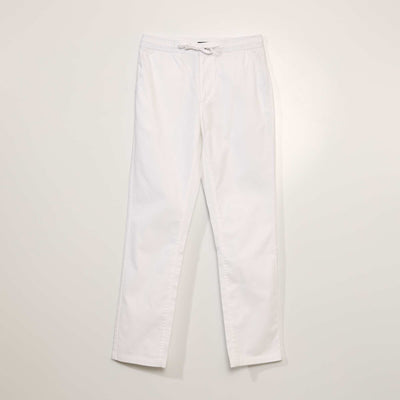 Cotton Chino Trousers WHITE