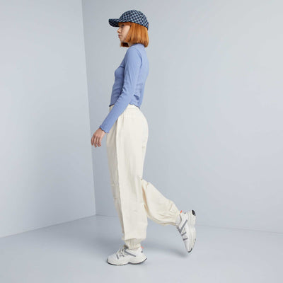 Lightweight Wide-Leg Pants BEIGE