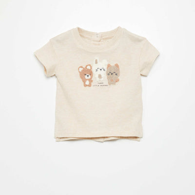 Jersey T-shirt BEIGE