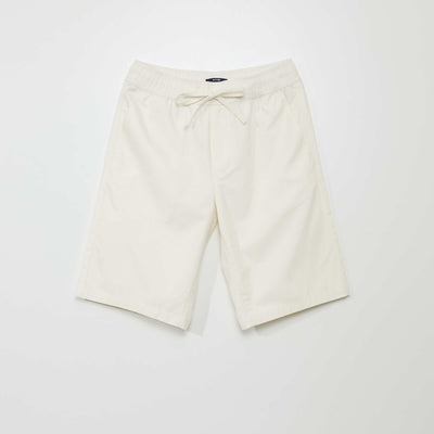 Twill Bermuda Shorts WHITE