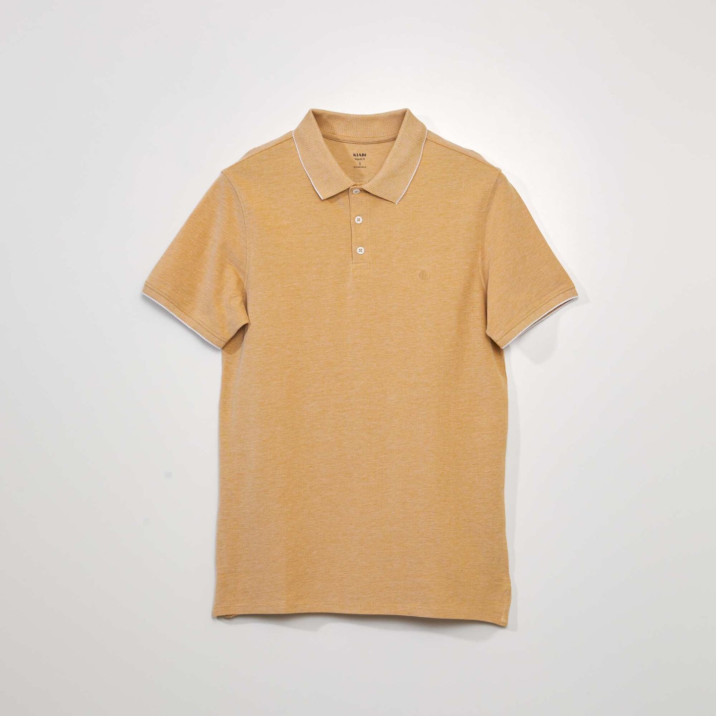 Cotton piqué polo shirt YELLOW