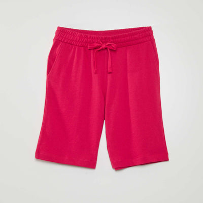 Plain Fleece Shorts PINK