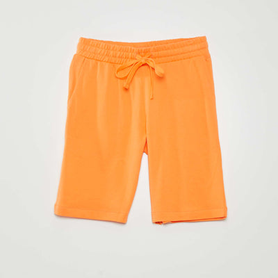 Plain Fleece Shorts ORANGE