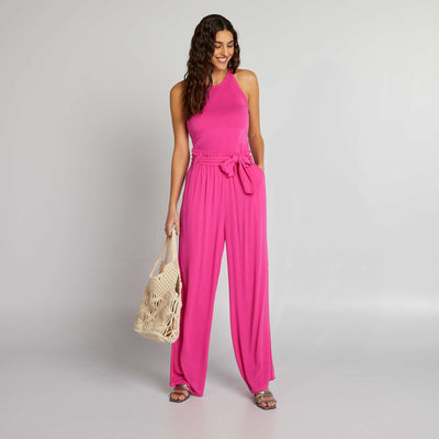 Tie-Belt Pants PINK
