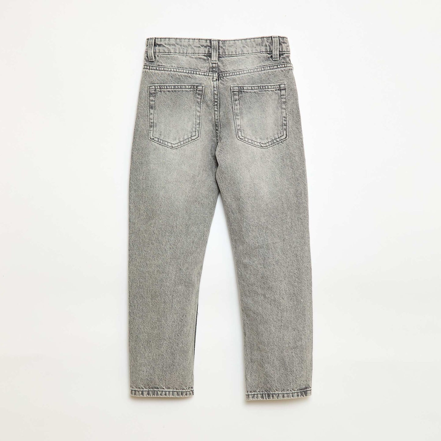 5-pocket straight-leg jeans GREY