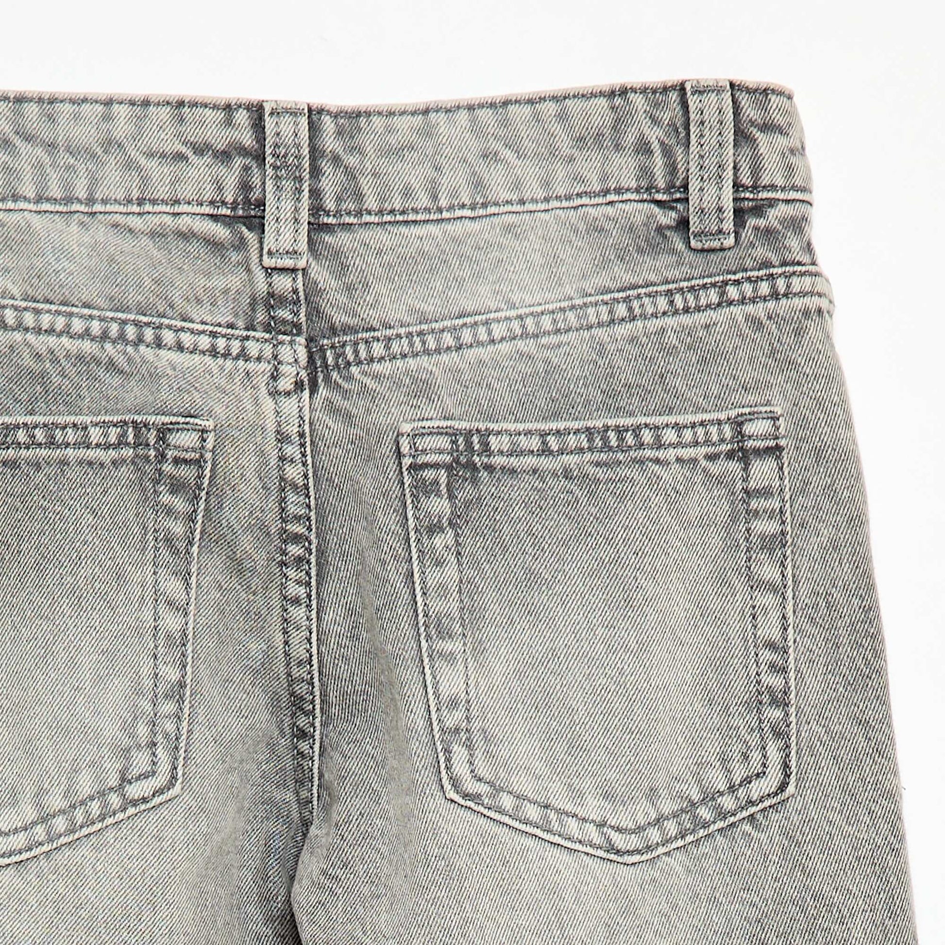 5-pocket straight-leg jeans GREY