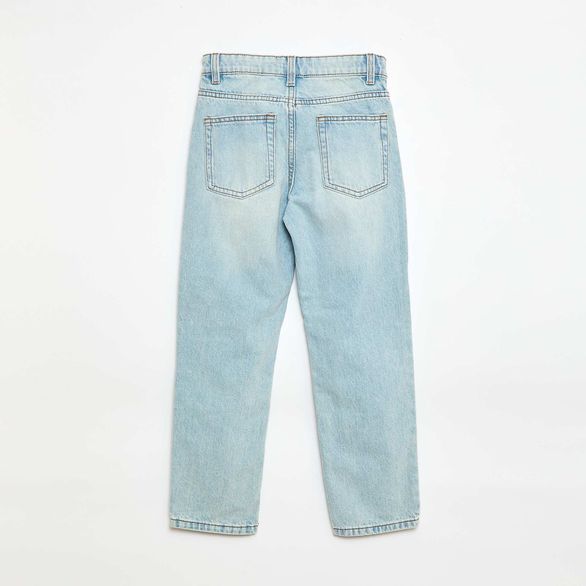 5-pocket straight-leg jeans BLUE