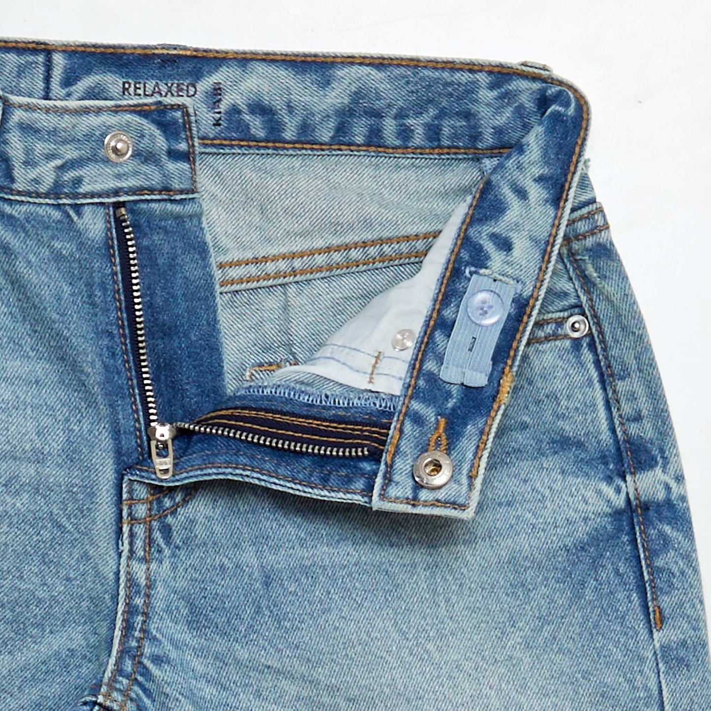5-pocket straight-leg jeans BLUE
