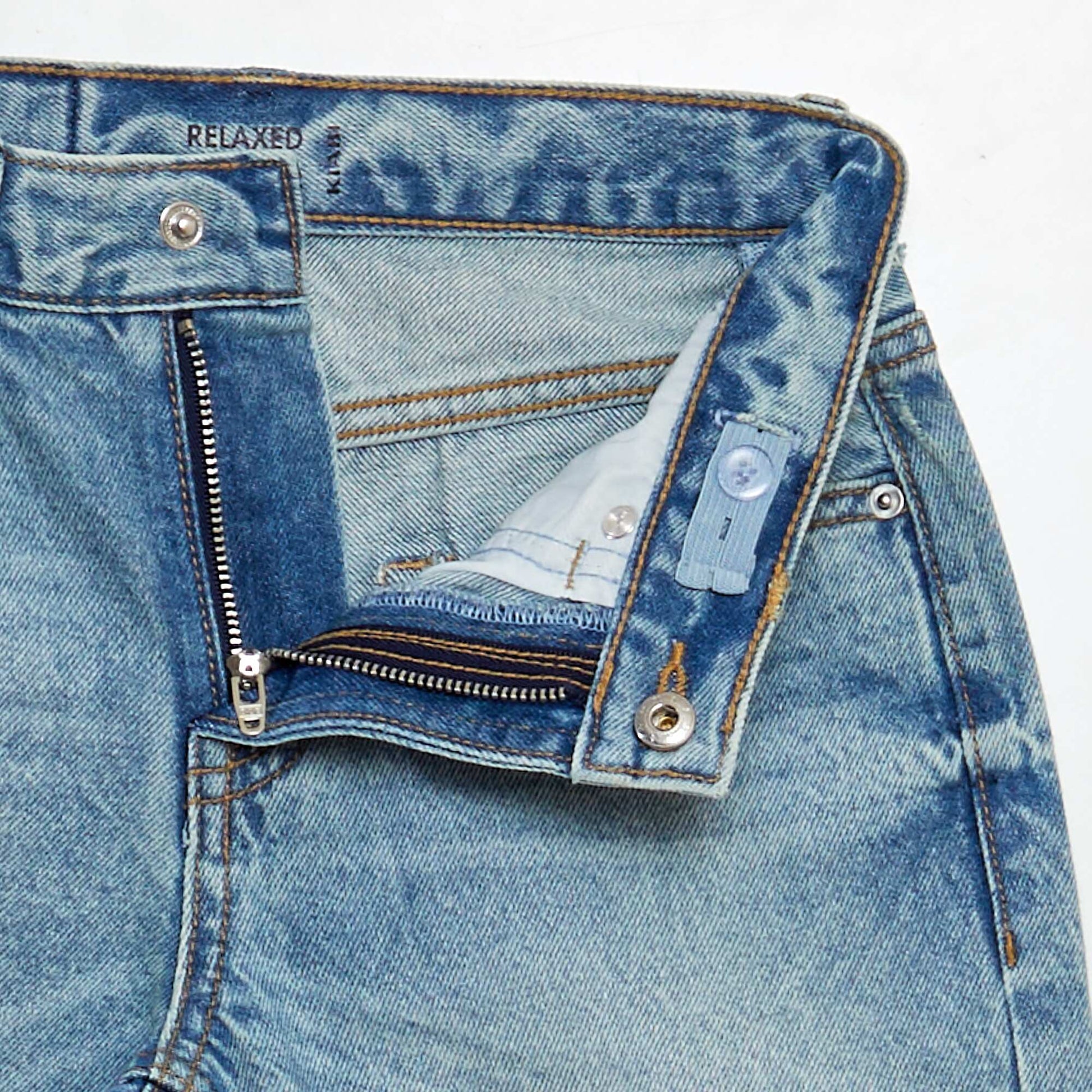 5-pocket straight-leg jeans BLUE