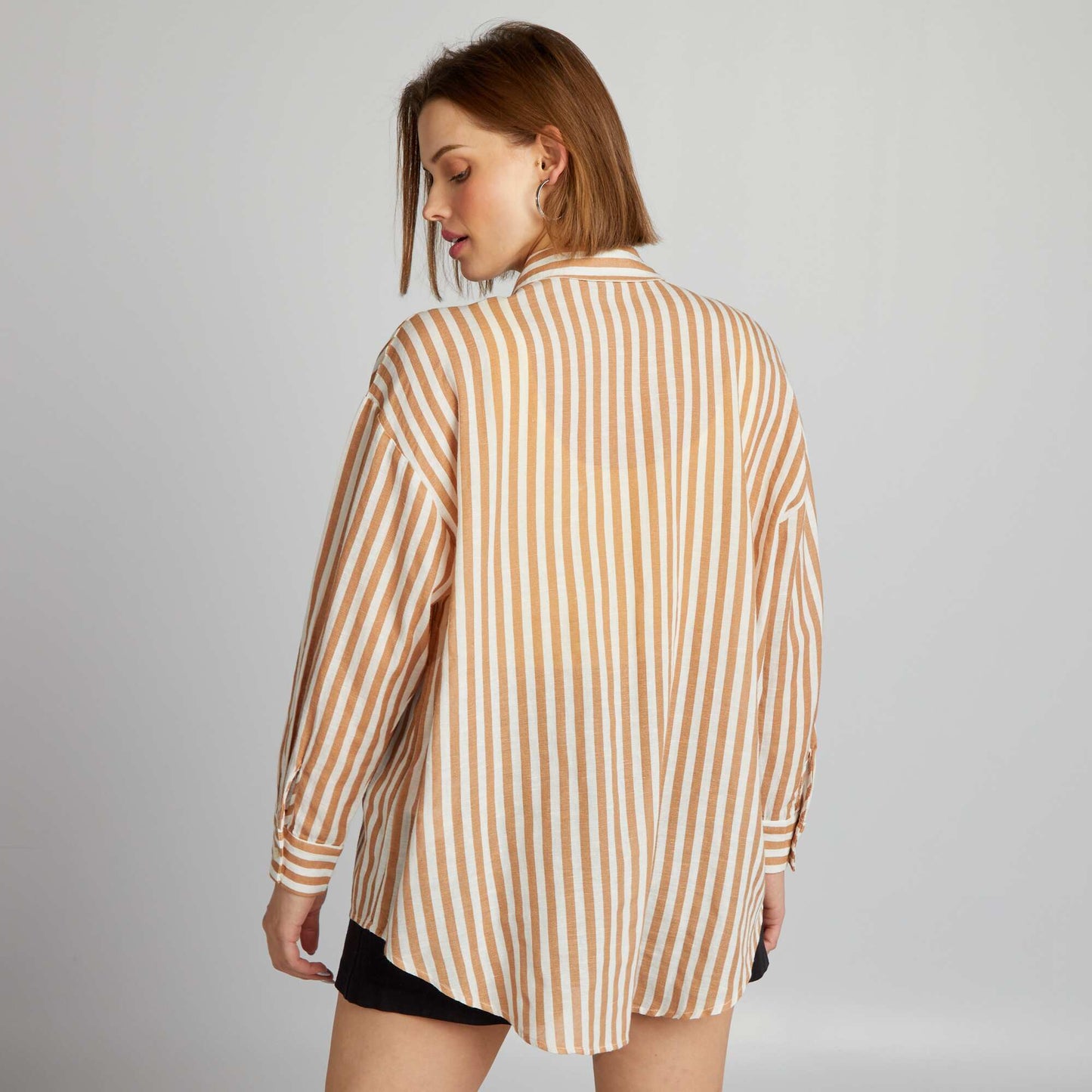 Striped shirt BROWN