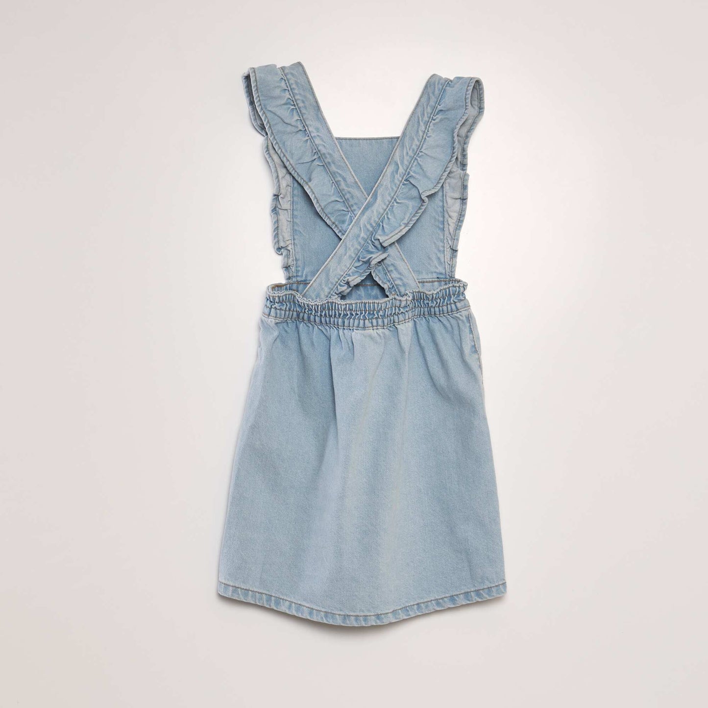 Denim dungaree dress BLUE