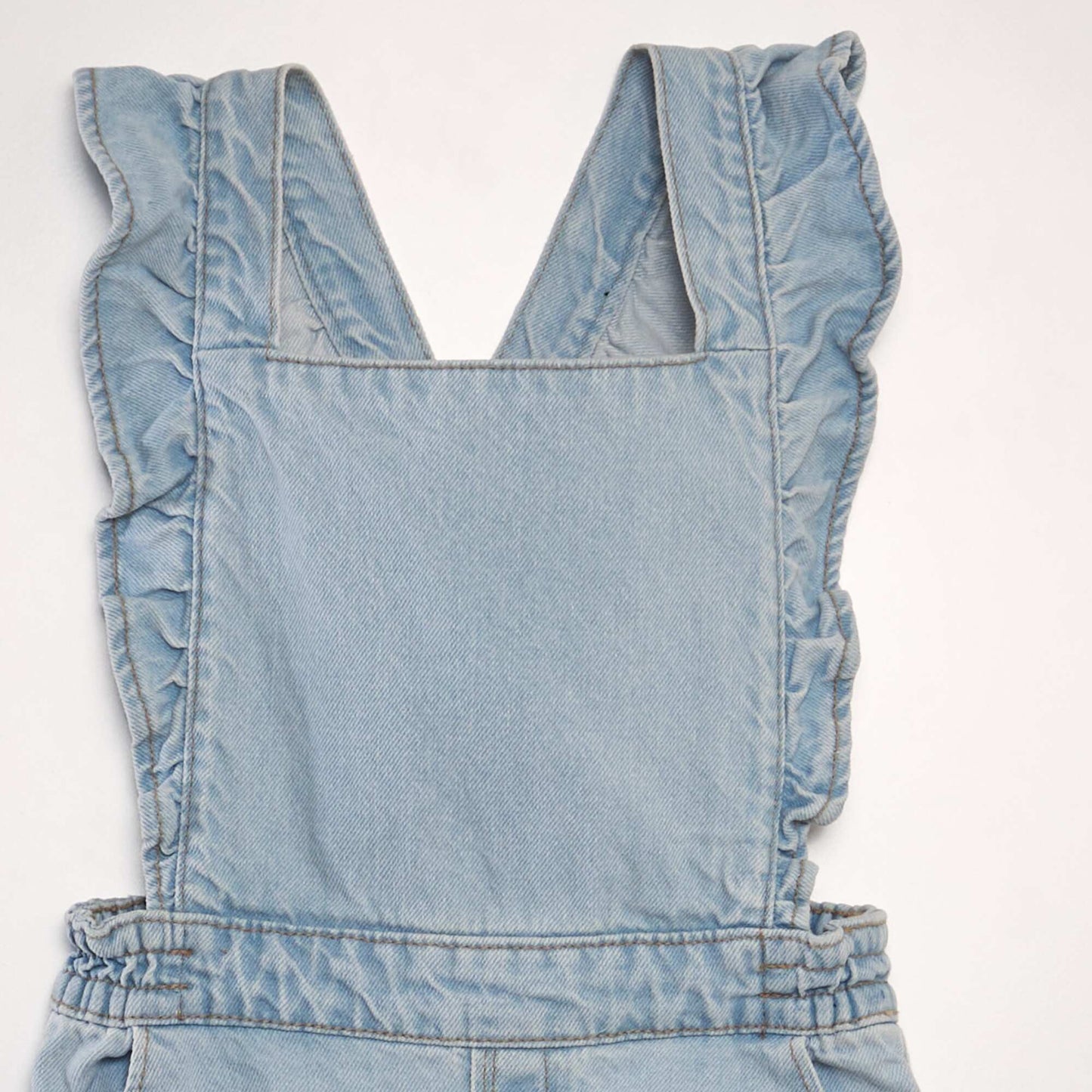 Denim dungaree dress BLUE