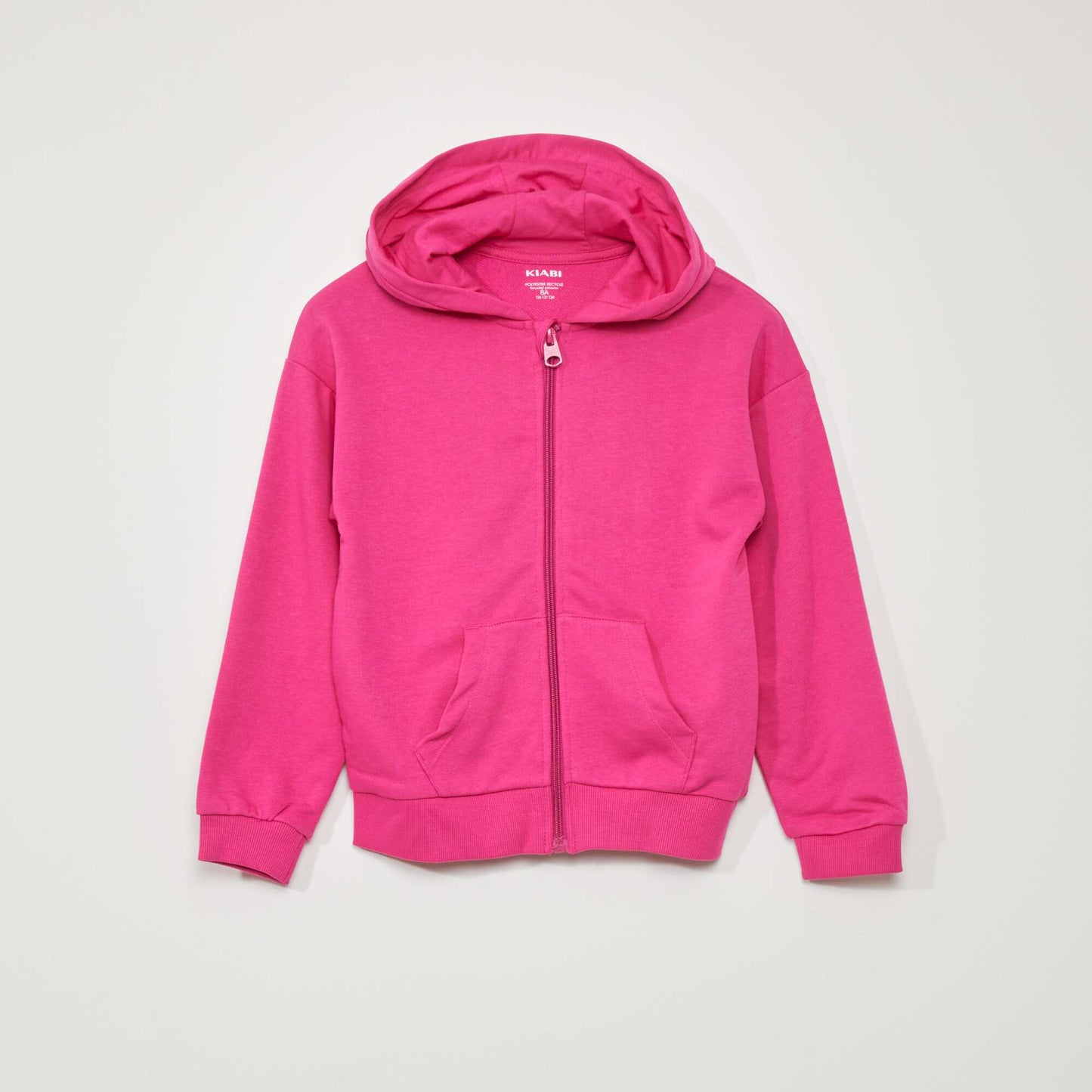 French terry zip-up sweatshirt PINK