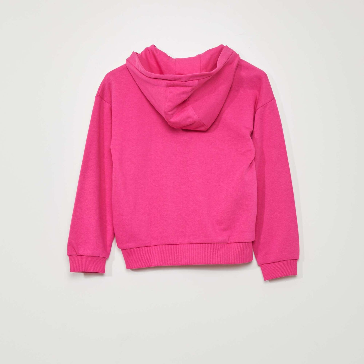 French terry zip-up sweatshirt PINK